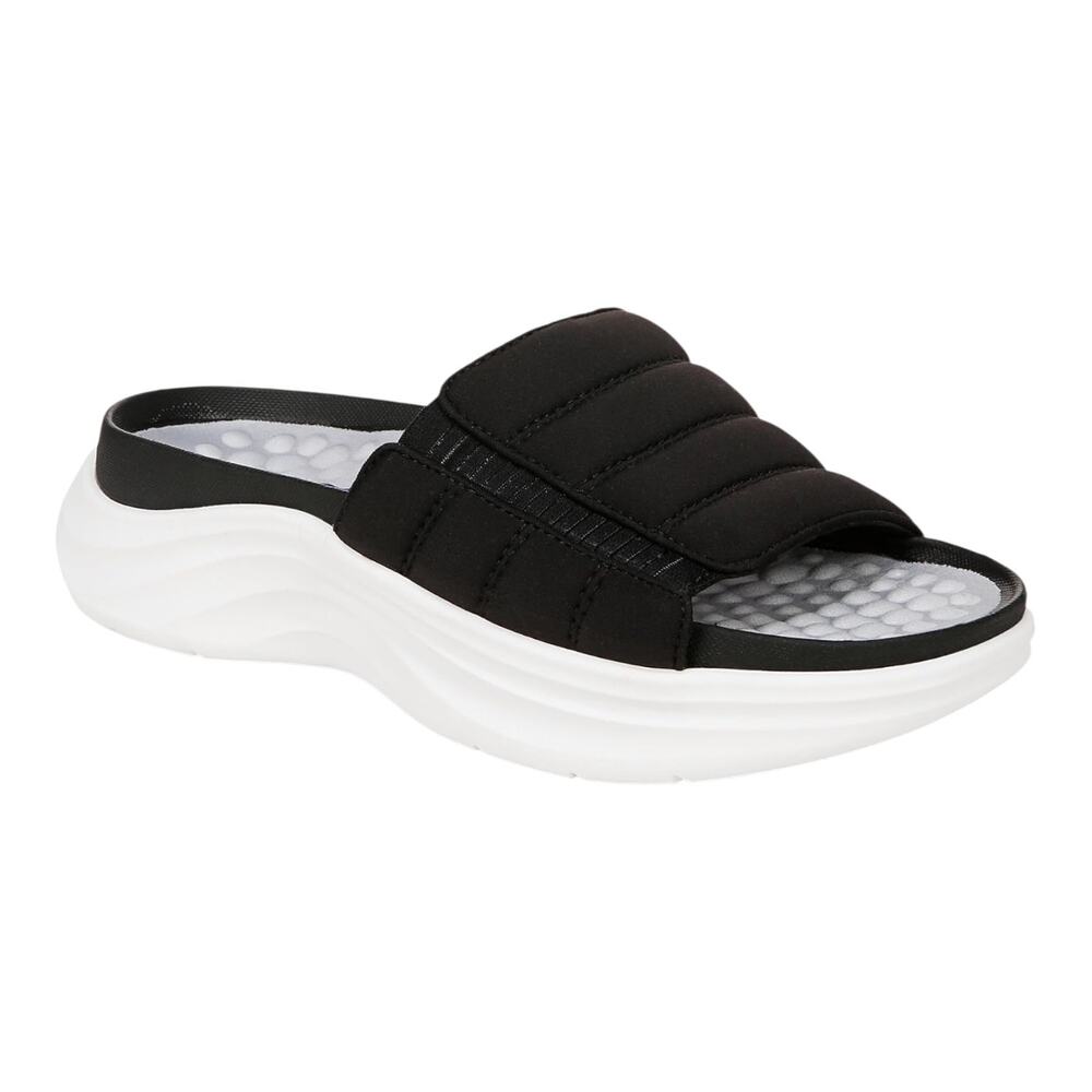 Dr. Scholl’s Women's Feel Free Recovery Slide Sandals Black Size 7